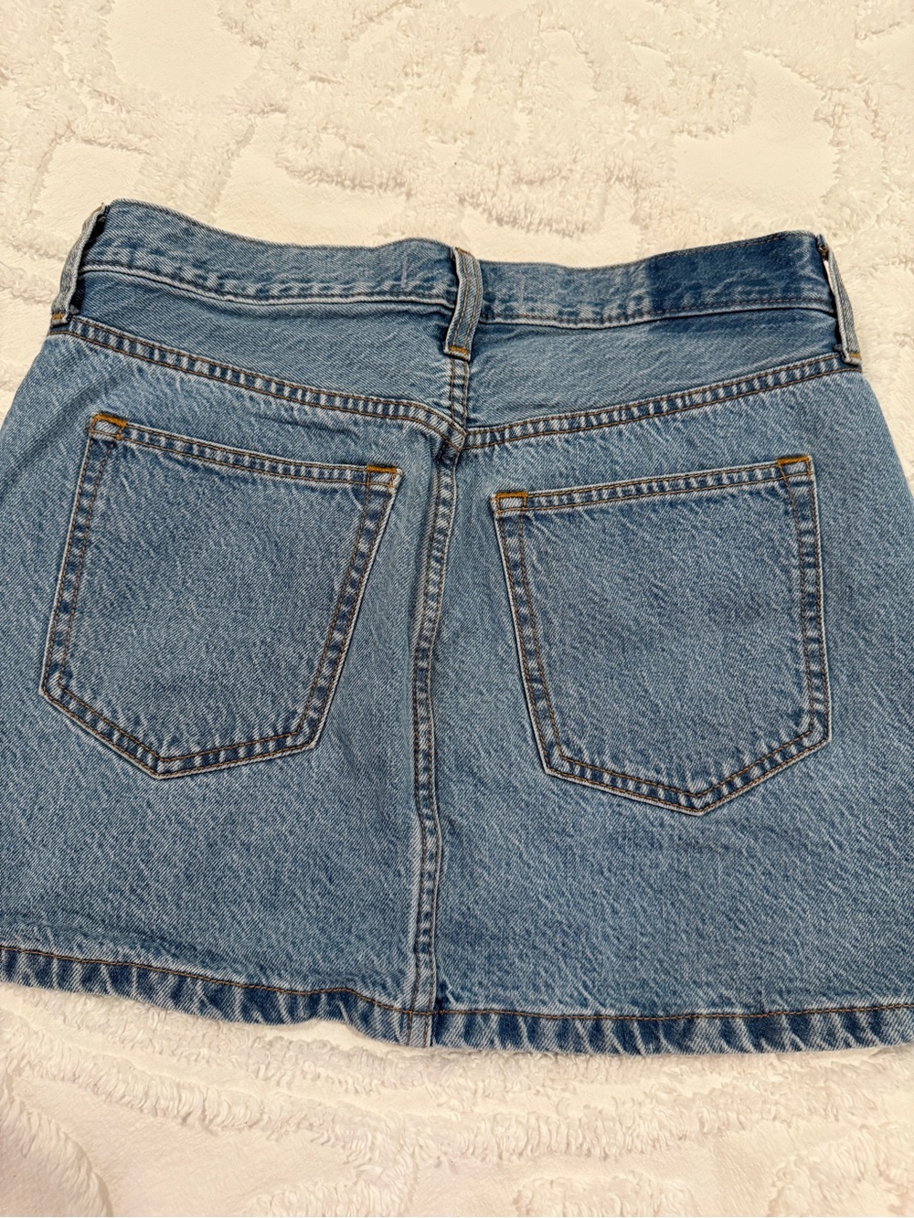 Abercrombie & Fitch Light Blue Denim Mini Skirt - Picture 2 of 3